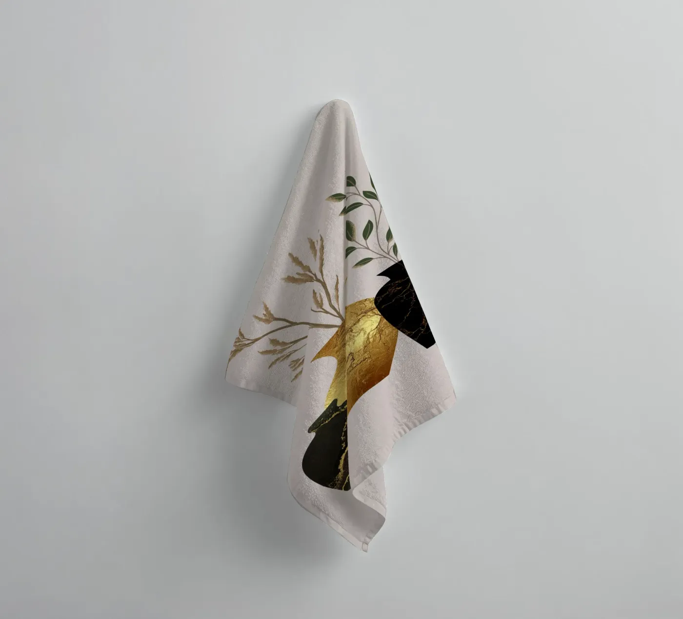 Botanische harmonie badhanddoek van DesignArt