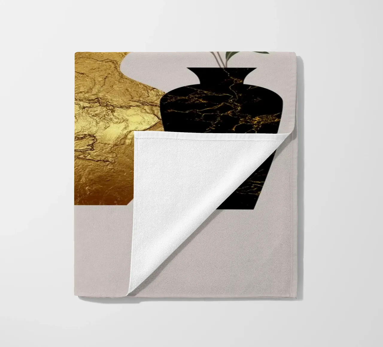 Botanische harmonie strandhanddoek van DesignArt