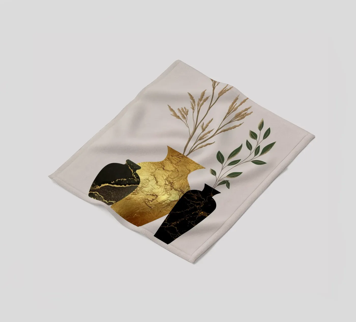Botanische harmonie fleecedeken van DesignArt