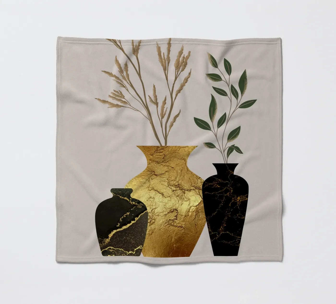 Botanische harmonie fleecedeken van DesignArt