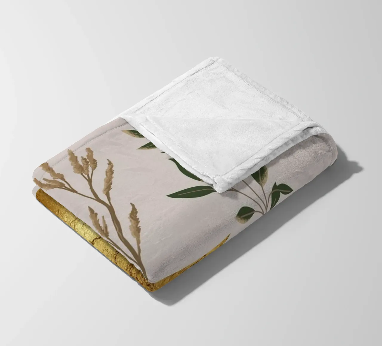 Botanische Harmonie Fleecedecke von DesignArt