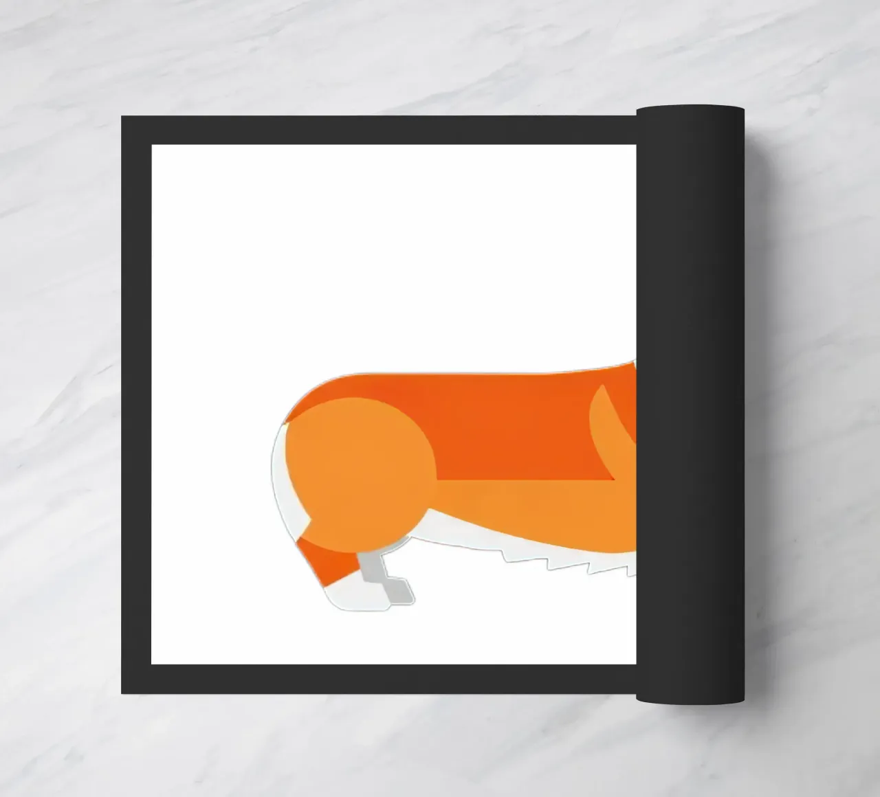 Corgi Side Profile doormat by Minimalist vector art