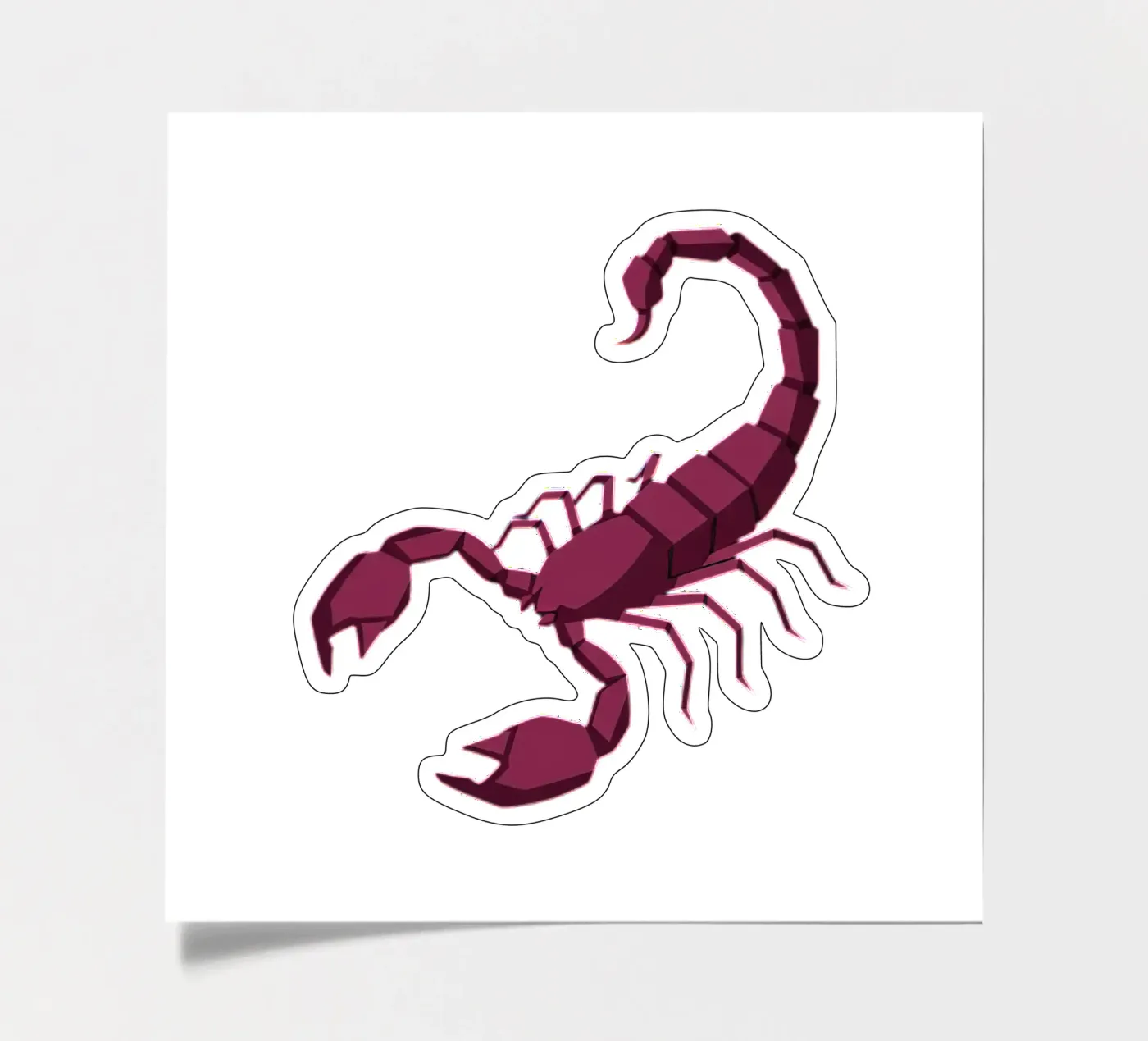 Scorpio Scorpion sticker sheet by Minimalist vector art