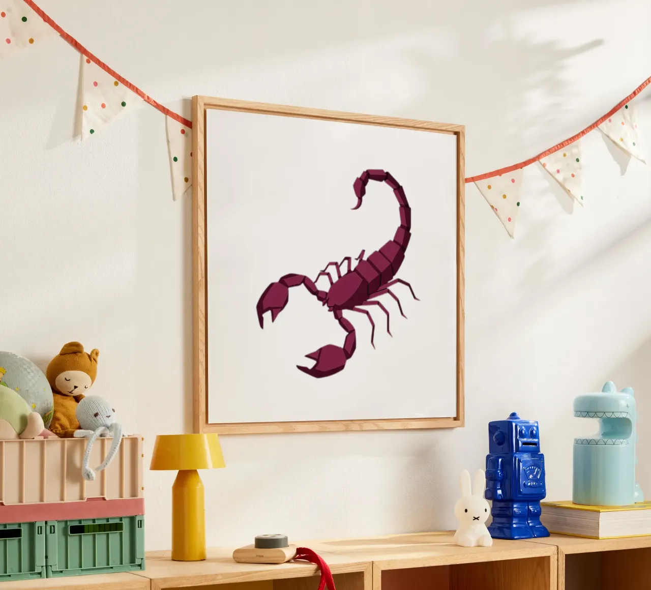 Scorpio Scorpion plexiglass da Minimalist vector art