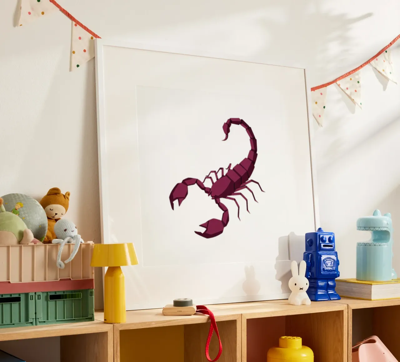 Scorpio Scorpion poster da Minimalist vector art