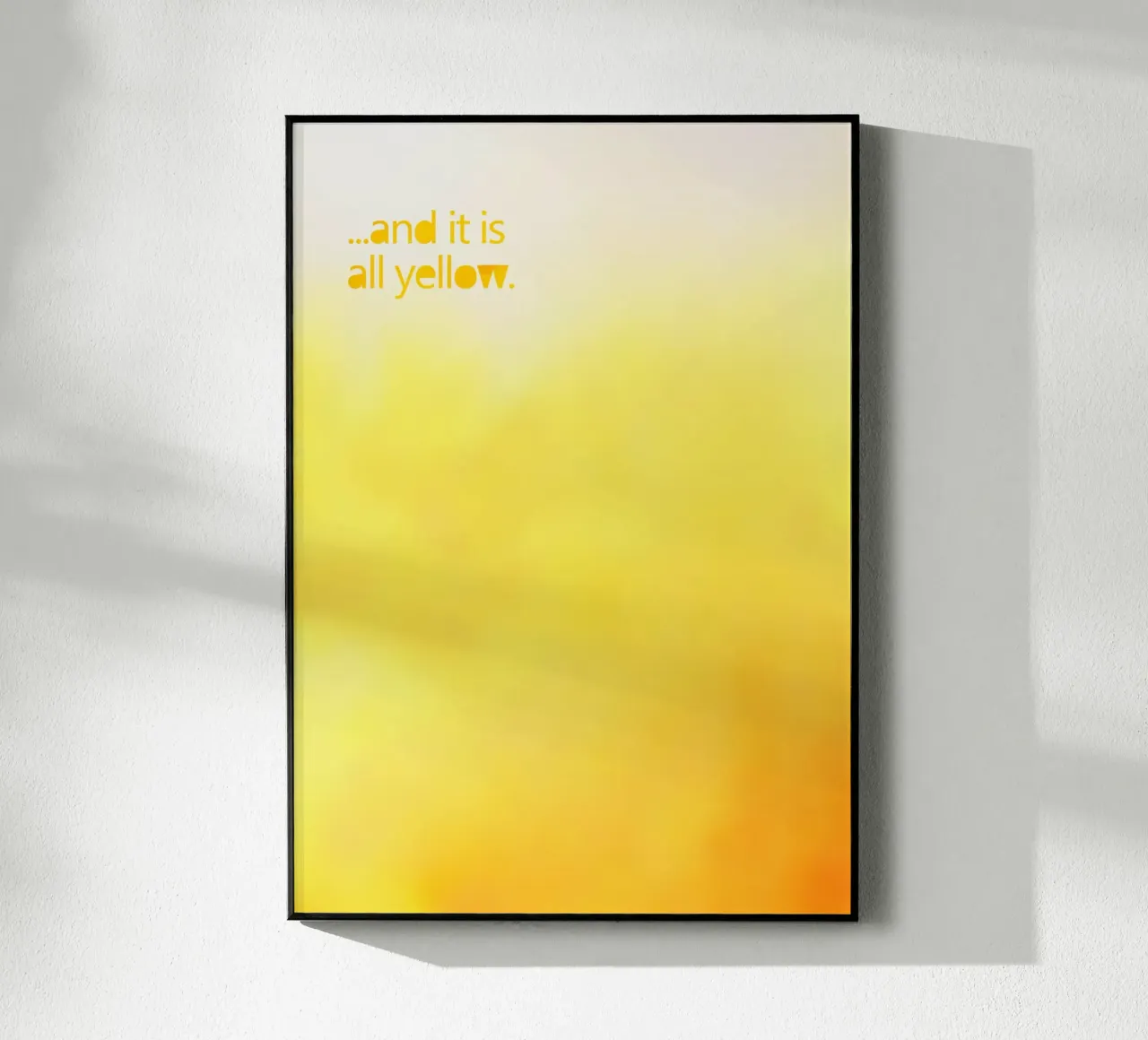 ed è tutto GIALLO plexiglass da maramirage