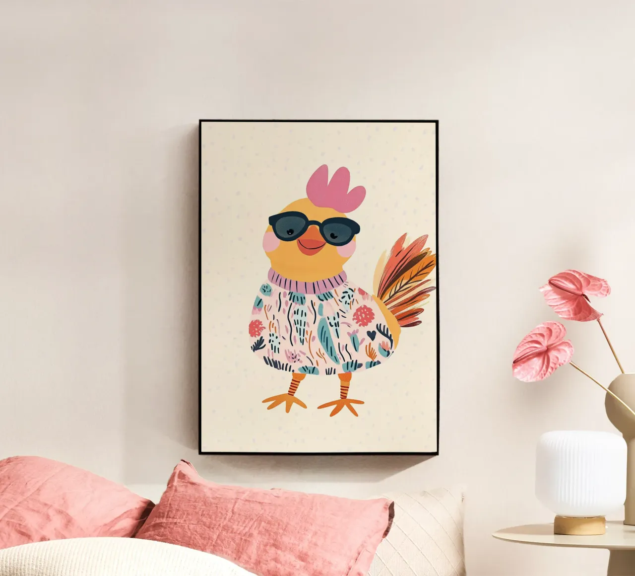 Pollo alla moda plexiglass da Little Art Lab