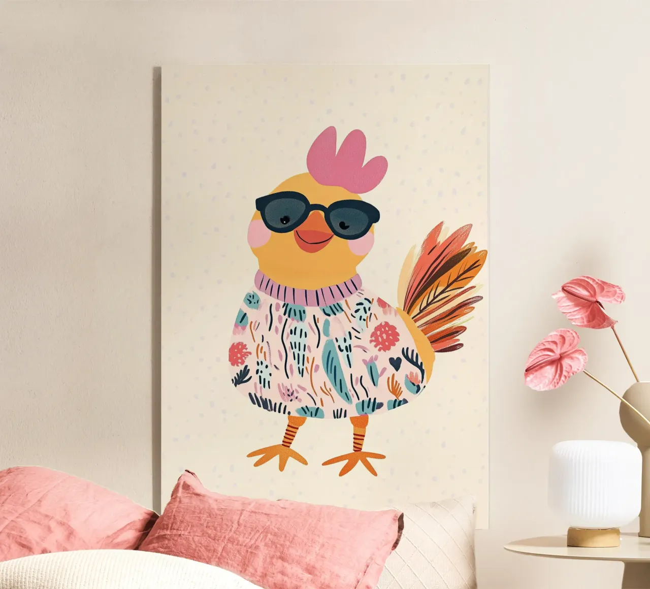 Pollo alla moda plexiglass da Little Art Lab