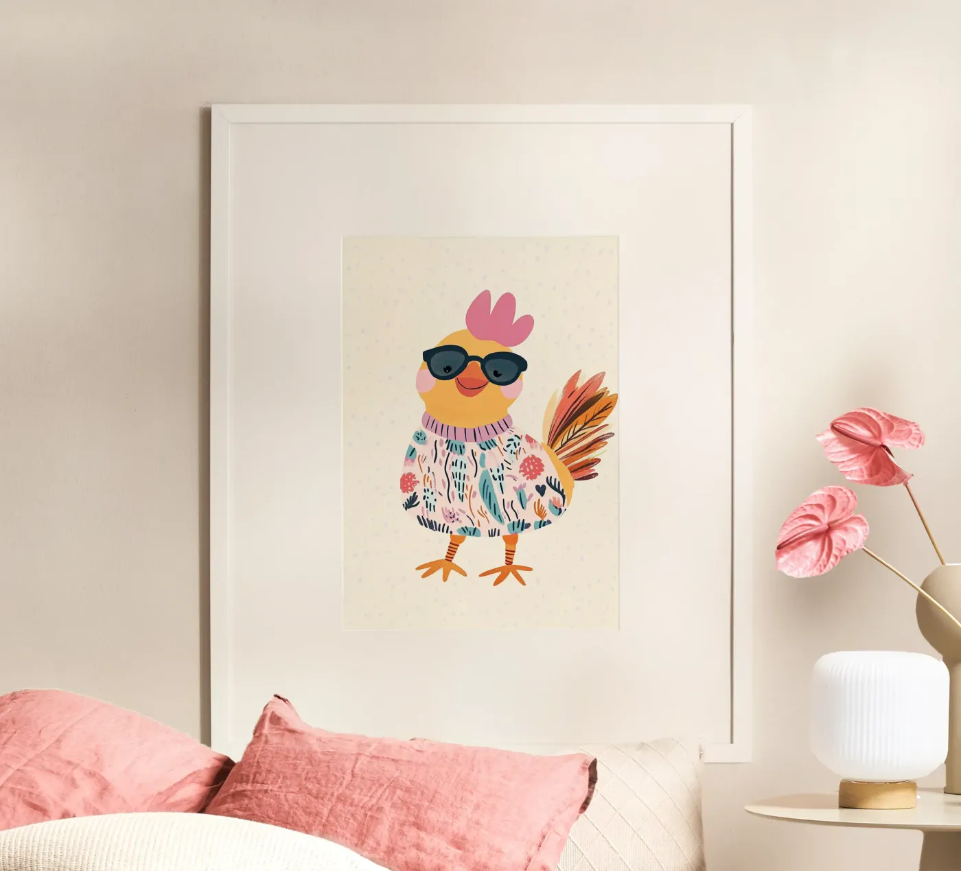 Fashion chicken poster da Little Art Lab