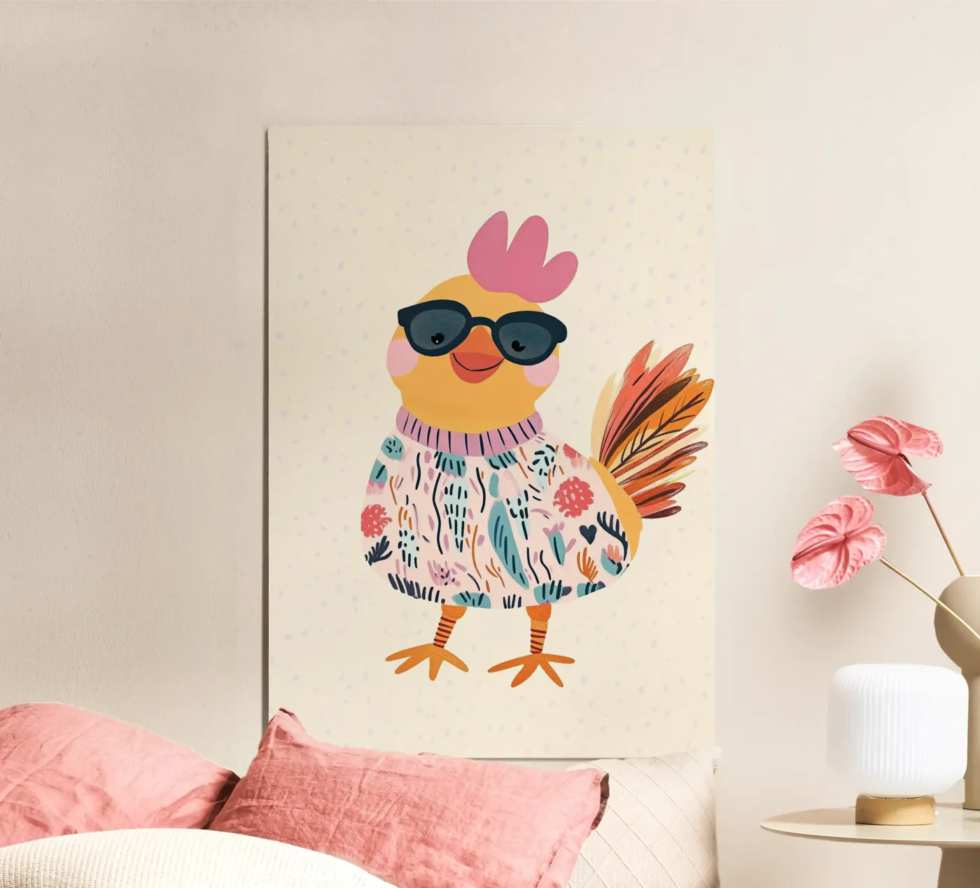 Fashion chicken poster da Little Art Lab