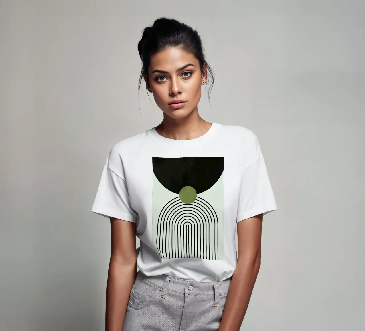 Abstract Eclipse t-shirt da Sun Flower