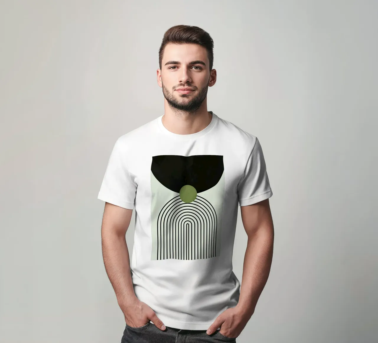 Abstract Eclipse t-shirt da Sun Flower