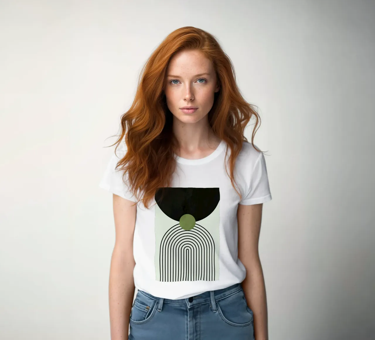 Abstract Eclipse t-shirt da donna da Sun Flower