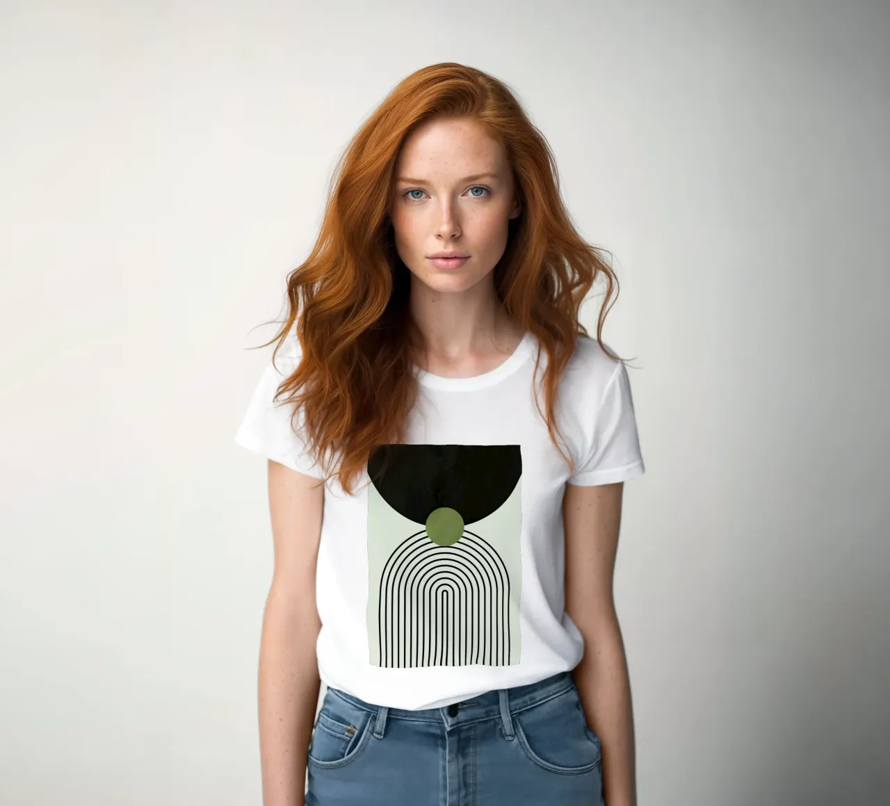 Abstract Eclipse t-shirt da donna da Sun Flower