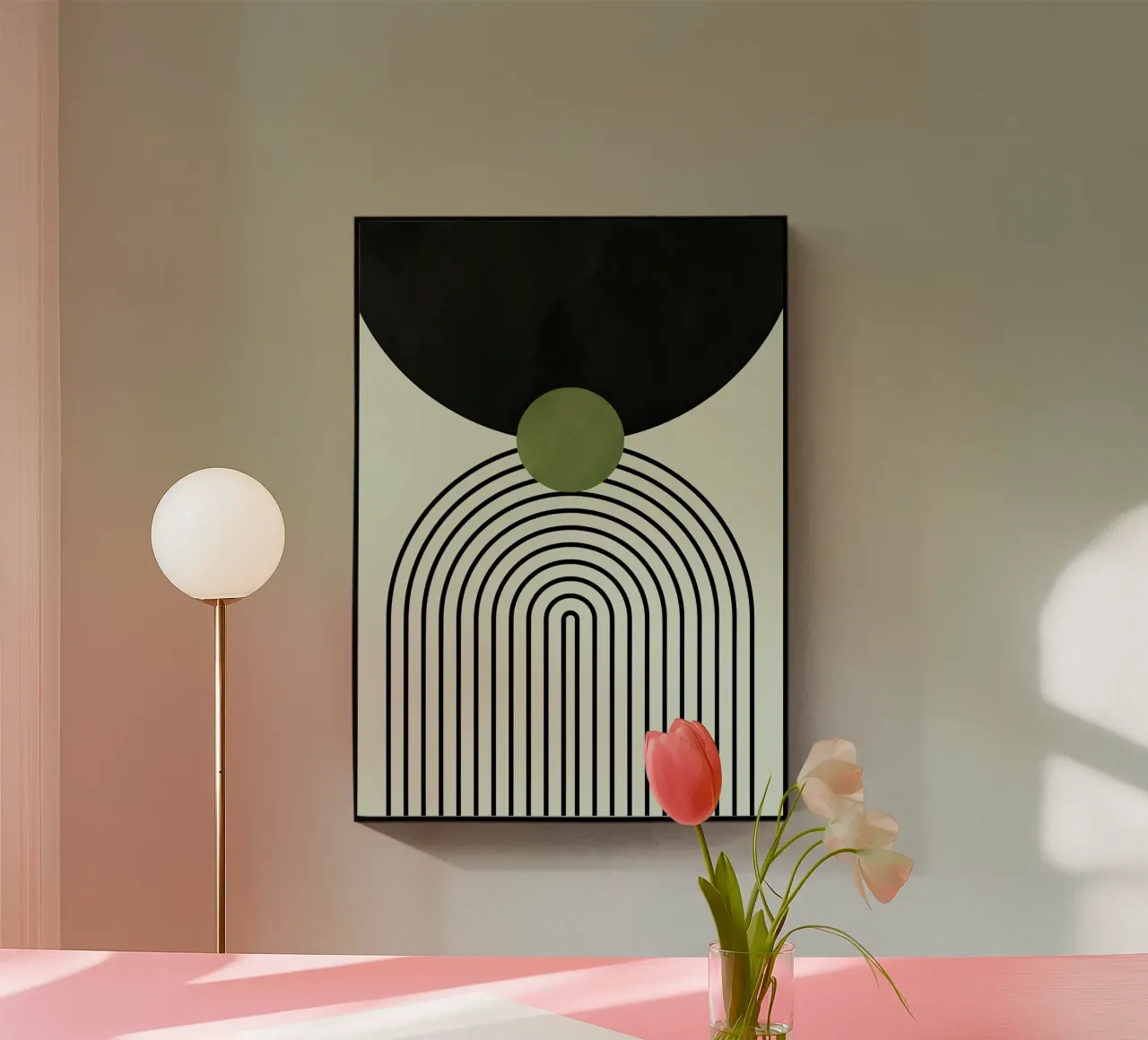 Abstract Eclipse plexiglas de Sun Flower