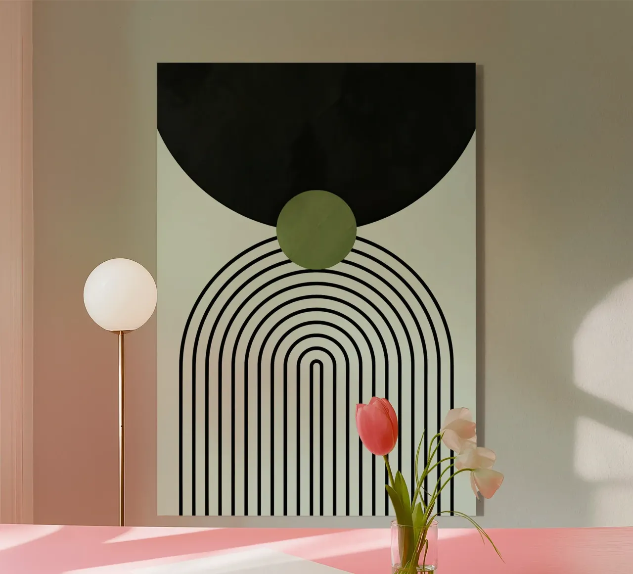 Abstract Eclipse plexiglas de Sun Flower