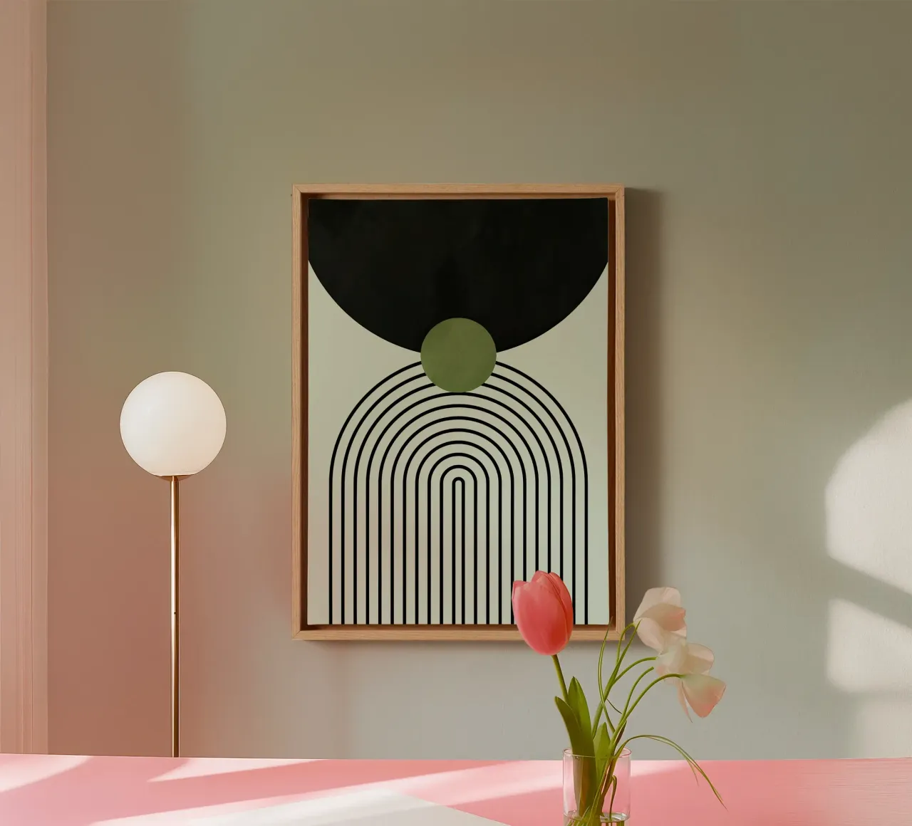 Abstract Eclipse canvas by Sun Flower