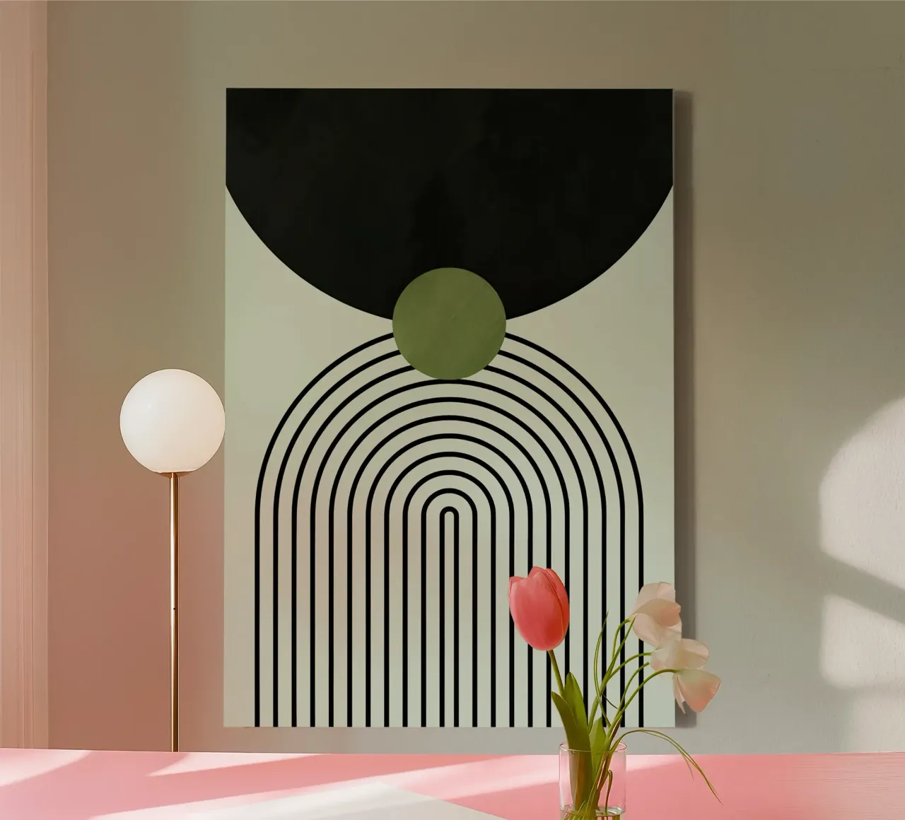 Abstract Eclipse canvas by Sun Flower