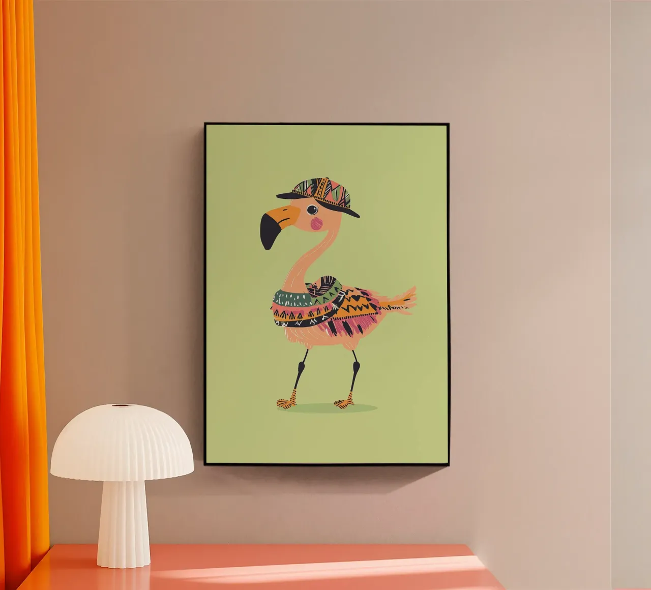 Flamingo elegante plexiglass da Little Art Lab