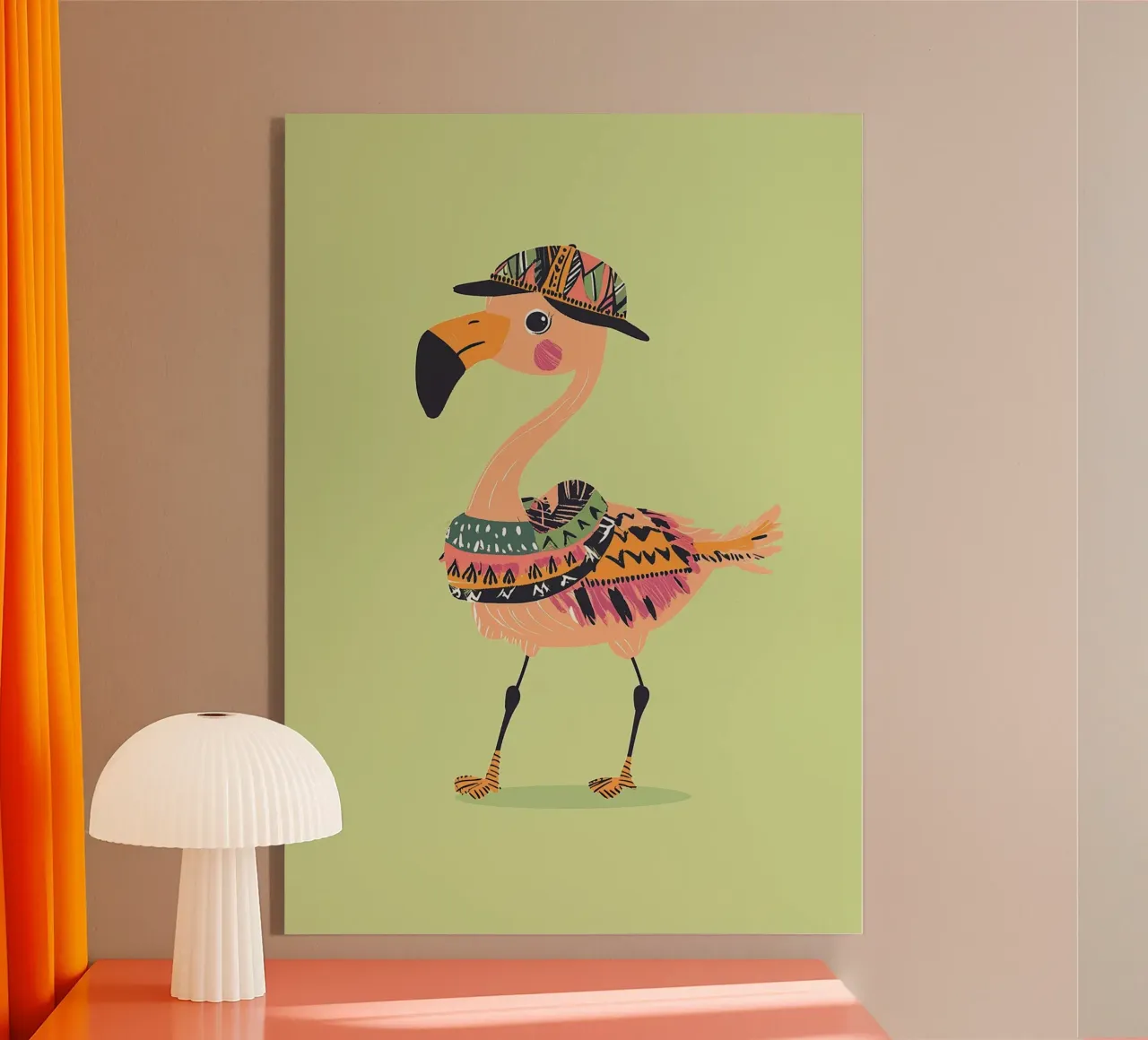 Flamingo elegante plexiglass da Little Art Lab