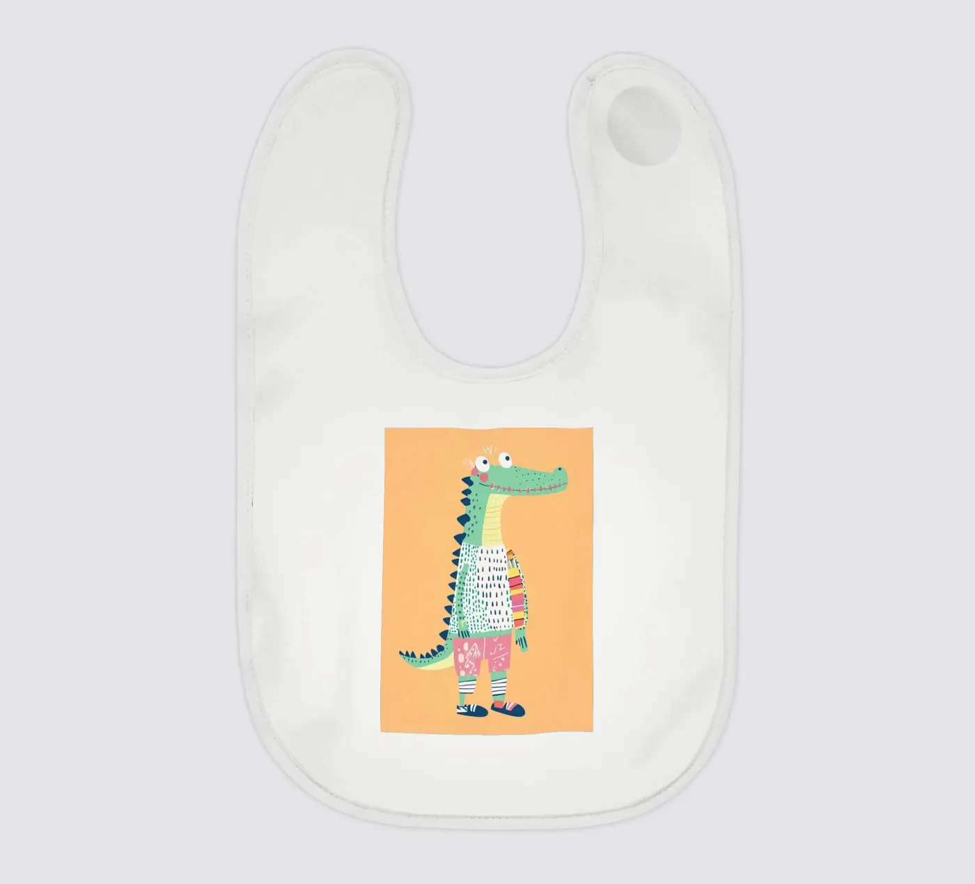 Bellissimo coccodrillo bavaglino da Little Art Lab