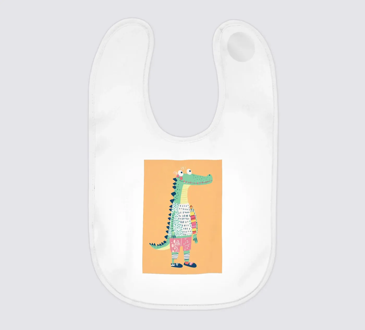 Bellissimo coccodrillo bavaglino da Little Art Lab