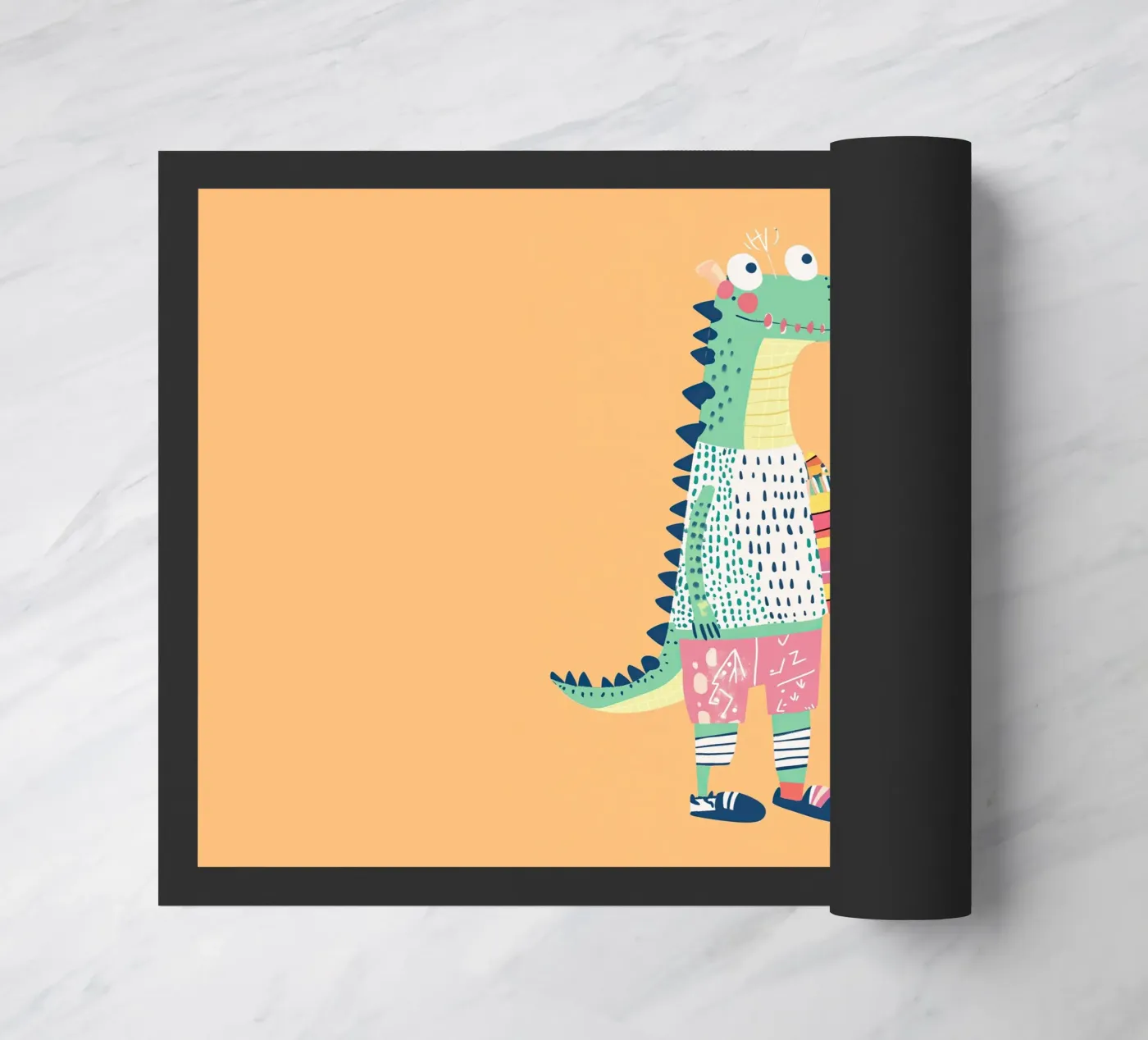 Bellissimo coccodrillo zerbino da Little Art Lab