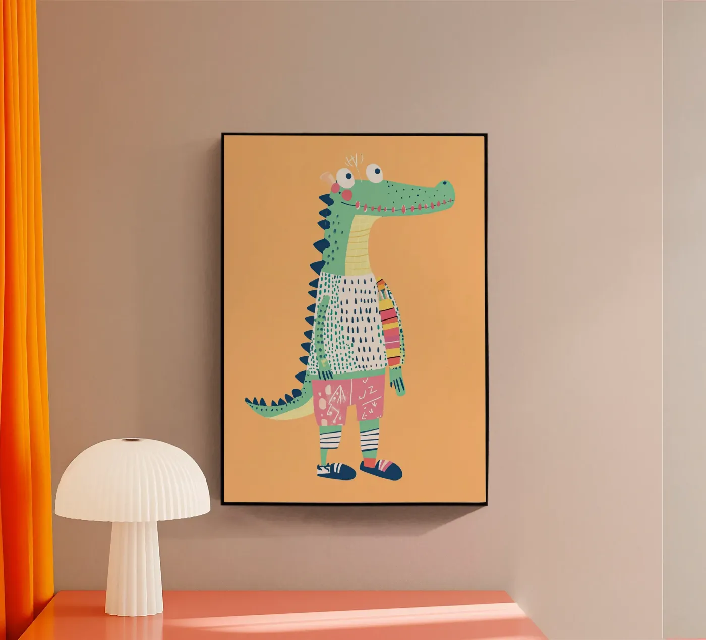 Bellissimo coccodrillo plexiglass da Little Art Lab