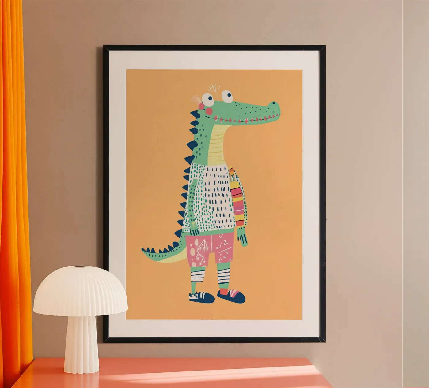 Bellissimo coccodrillo poster da Little Art Lab