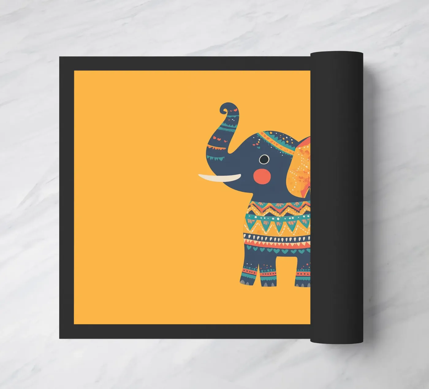 Bellissimo elefante zerbino da Little Art Lab