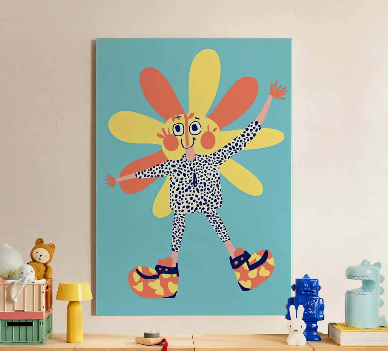 Flower dancing Acryl-Glas von Little Art Lab