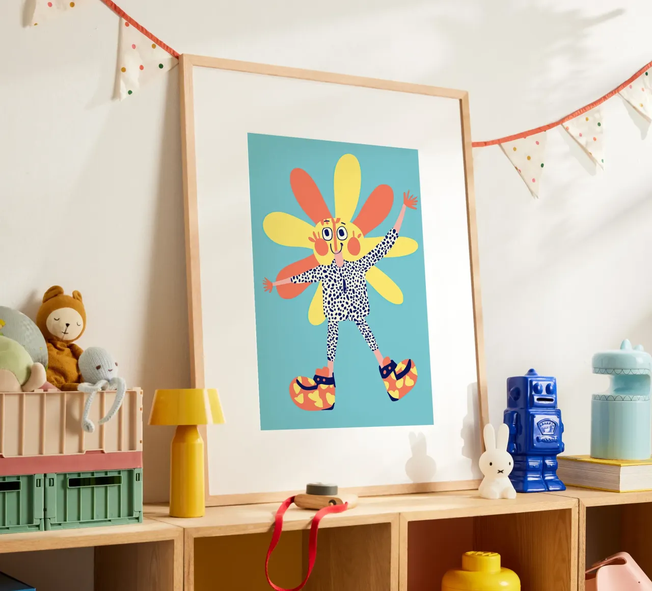 Flower dancing poster by Little Art Lab