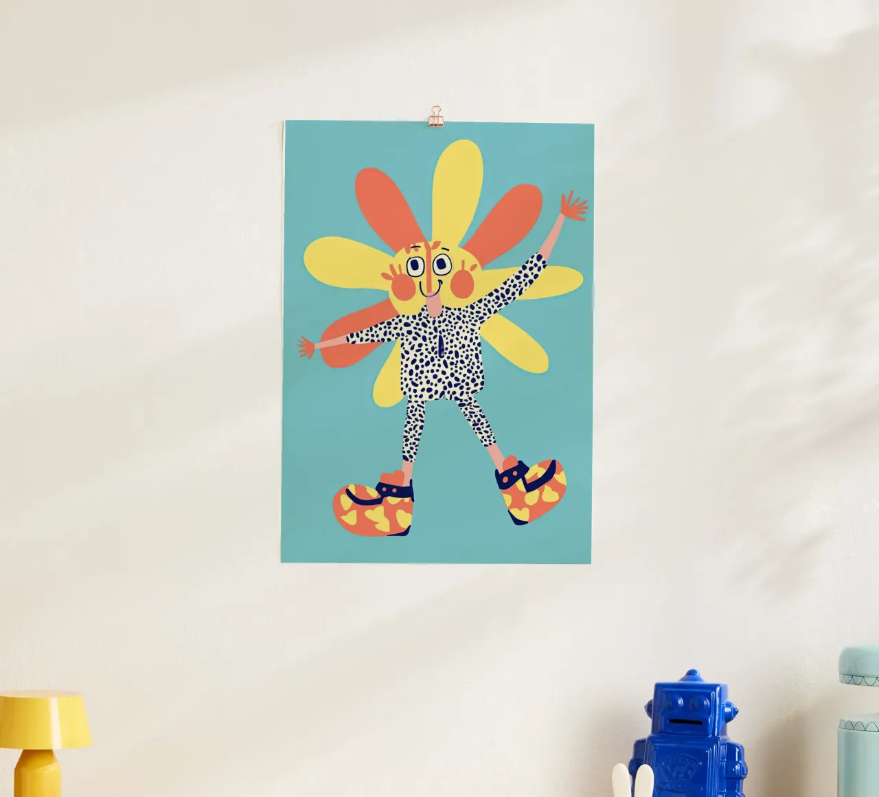 Flower dancing poster by Little Art Lab