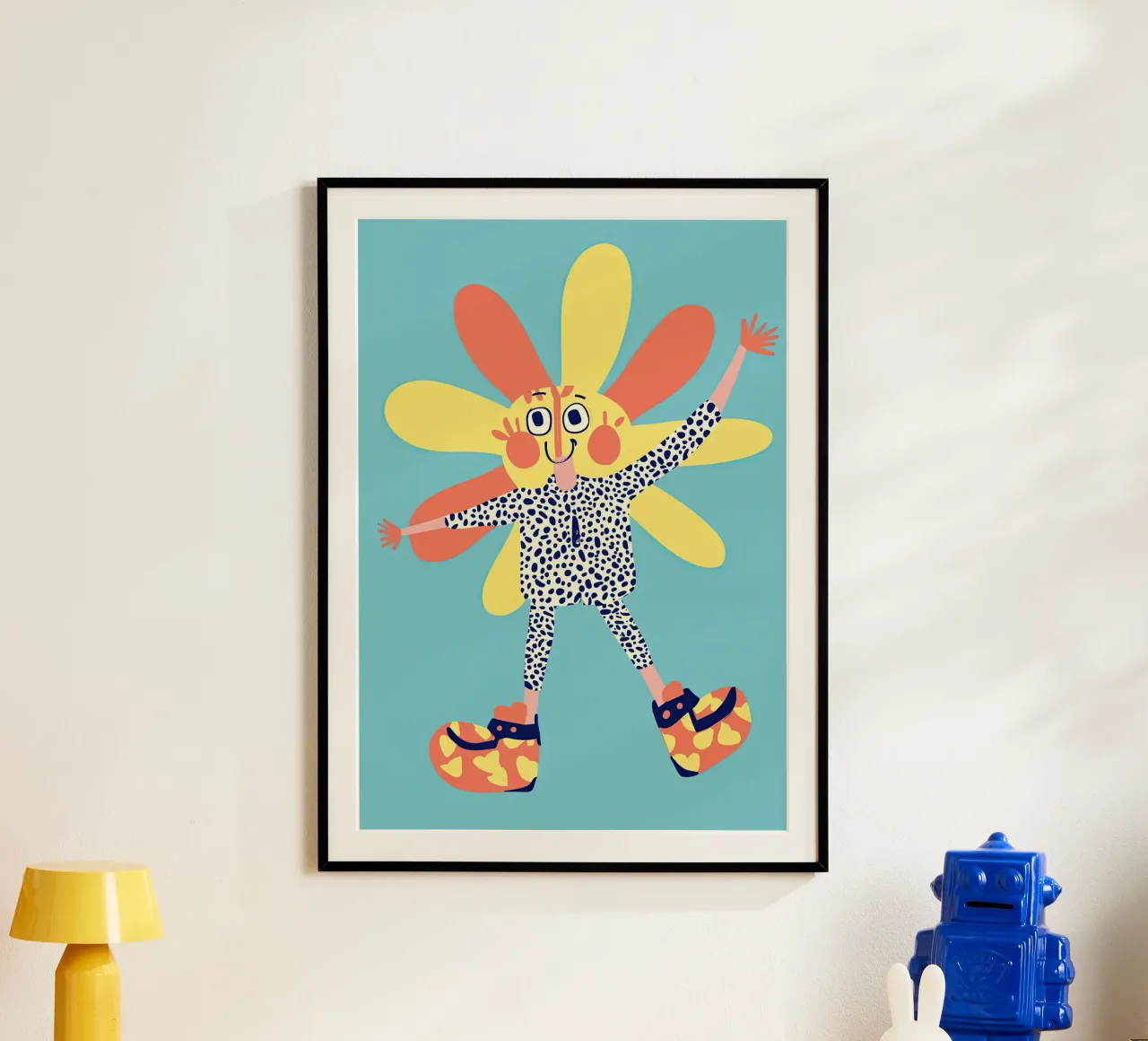 Flower dancing poster by Little Art Lab