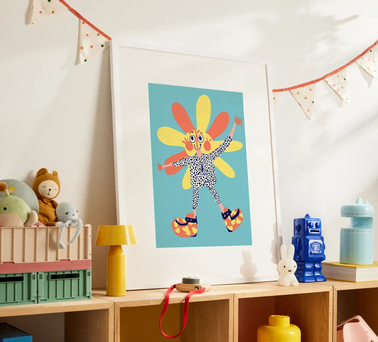 Flower dancing poster by Little Art Lab