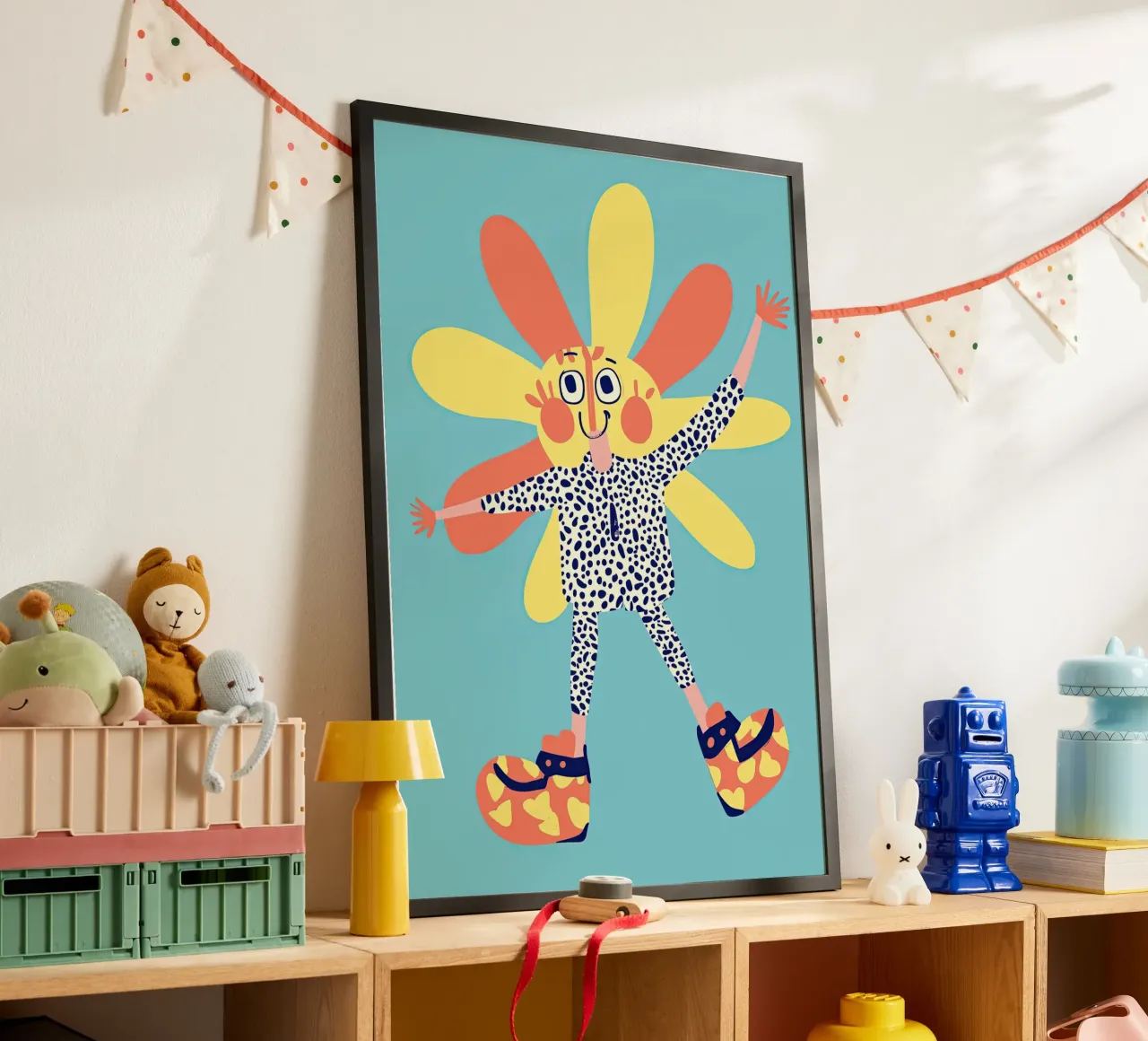 Flower dancing poster by Little Art Lab