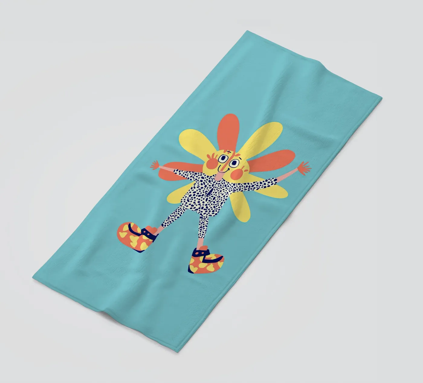 Flower dancing strandhanddoek van Little Art Lab