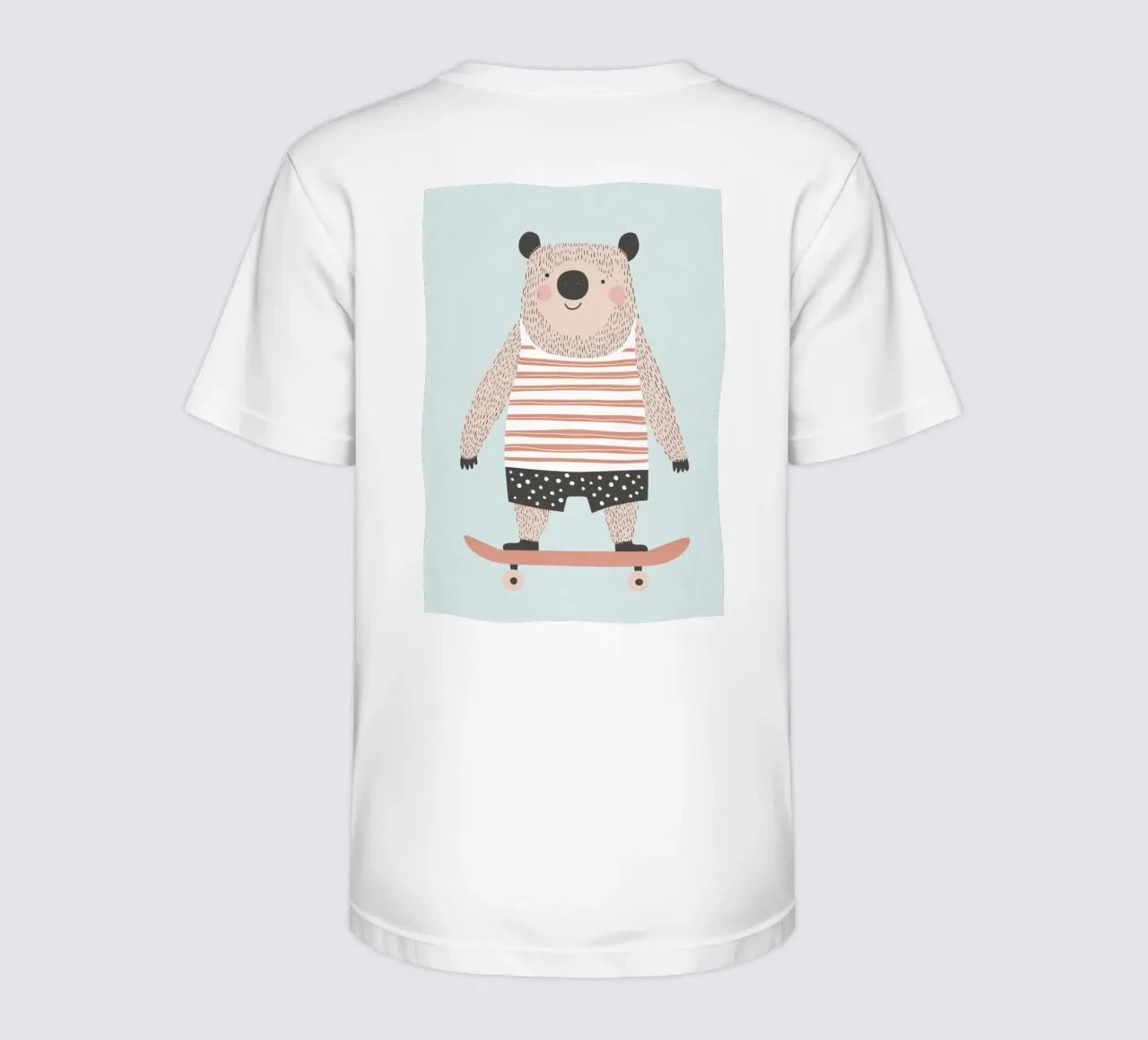 Bear Skating t-shirt bambini da Little Art Lab