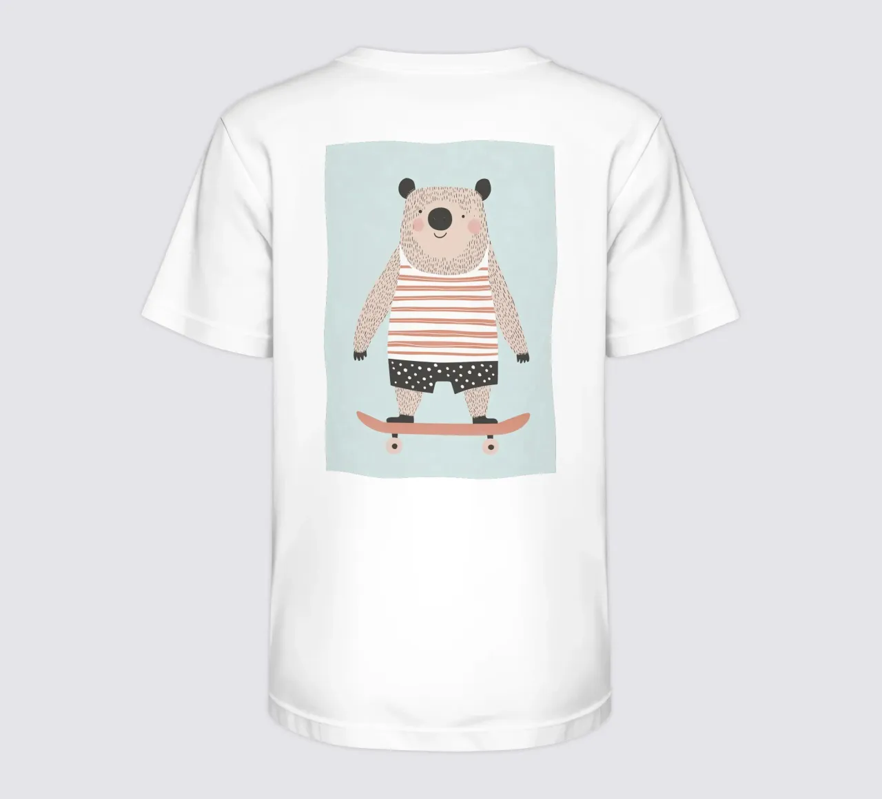 Bear Skating t-shirt bambini da Little Art Lab