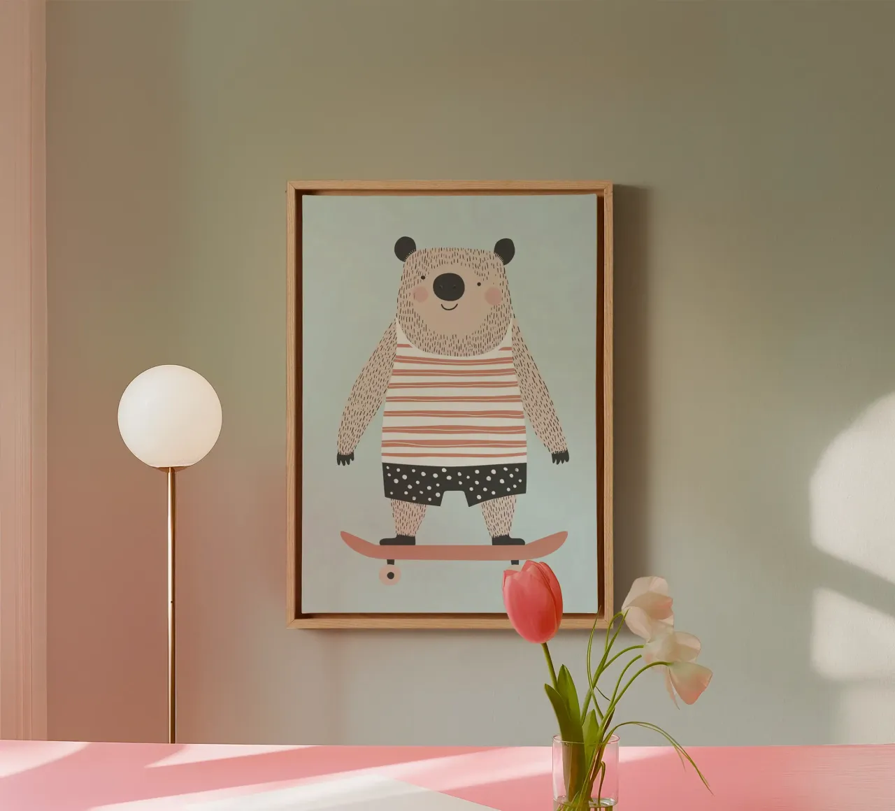 Pattinaggio dell'orso tela da Little Art Lab