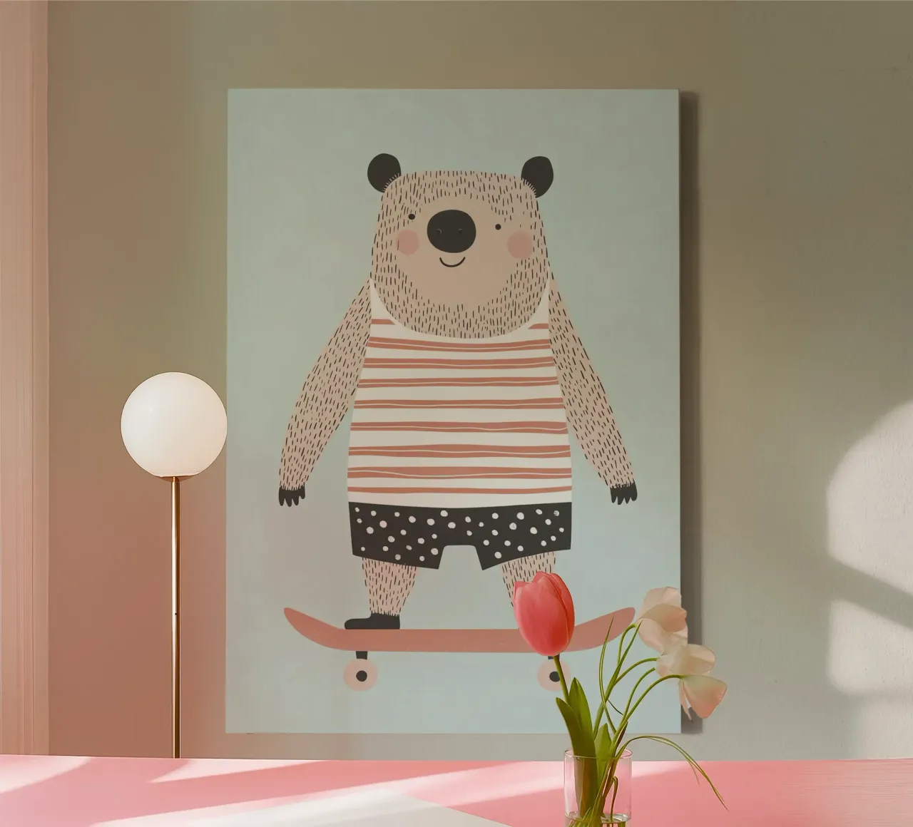 Pattinaggio dell'orso tela da Little Art Lab