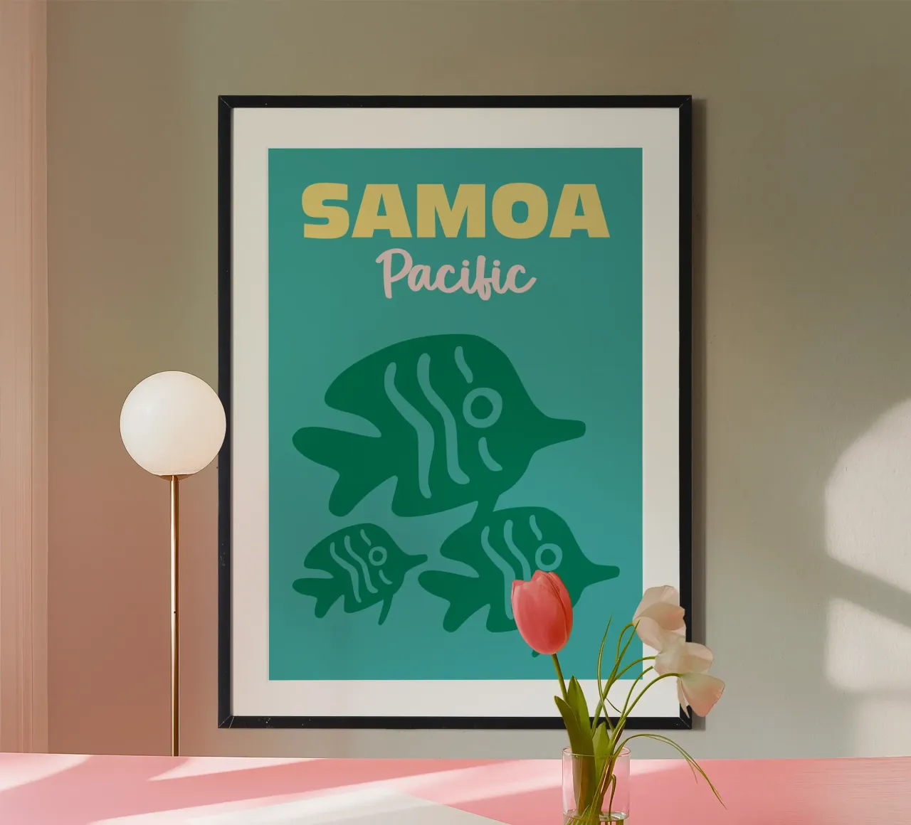 Samoa, Pacific poster da Colorful Homes