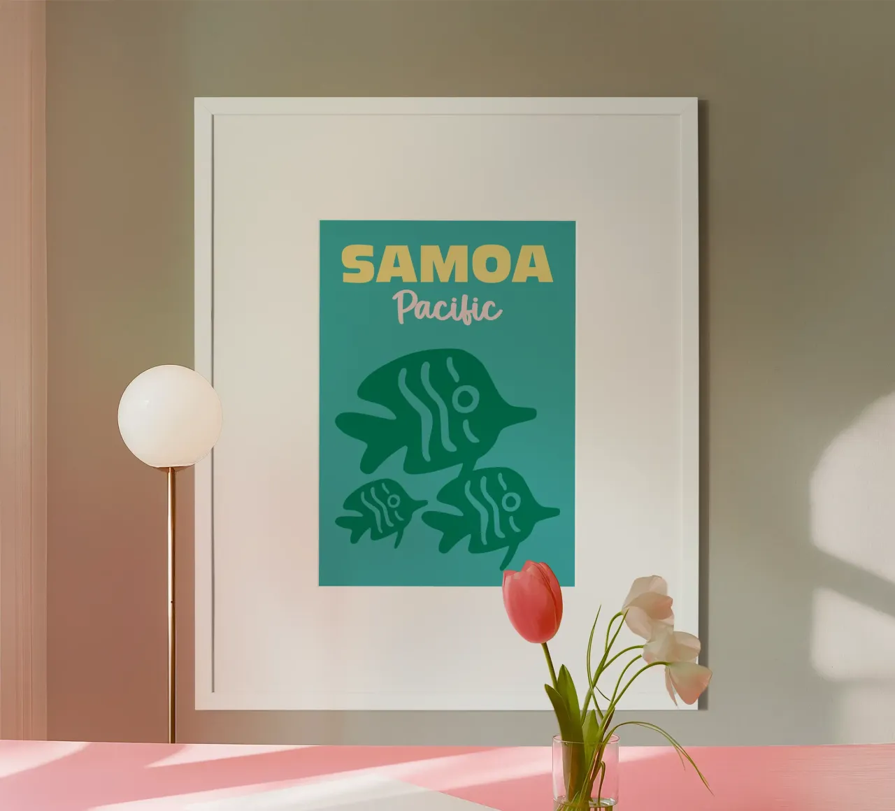 Samoa, Pacifico poster da Colorful Homes