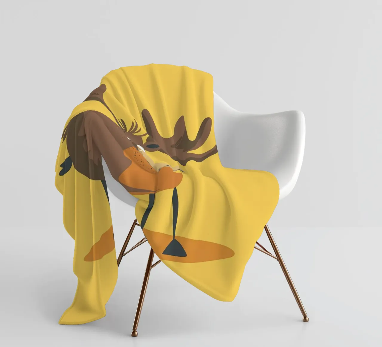 Hirsch Fleecedecke von Little Art Lab