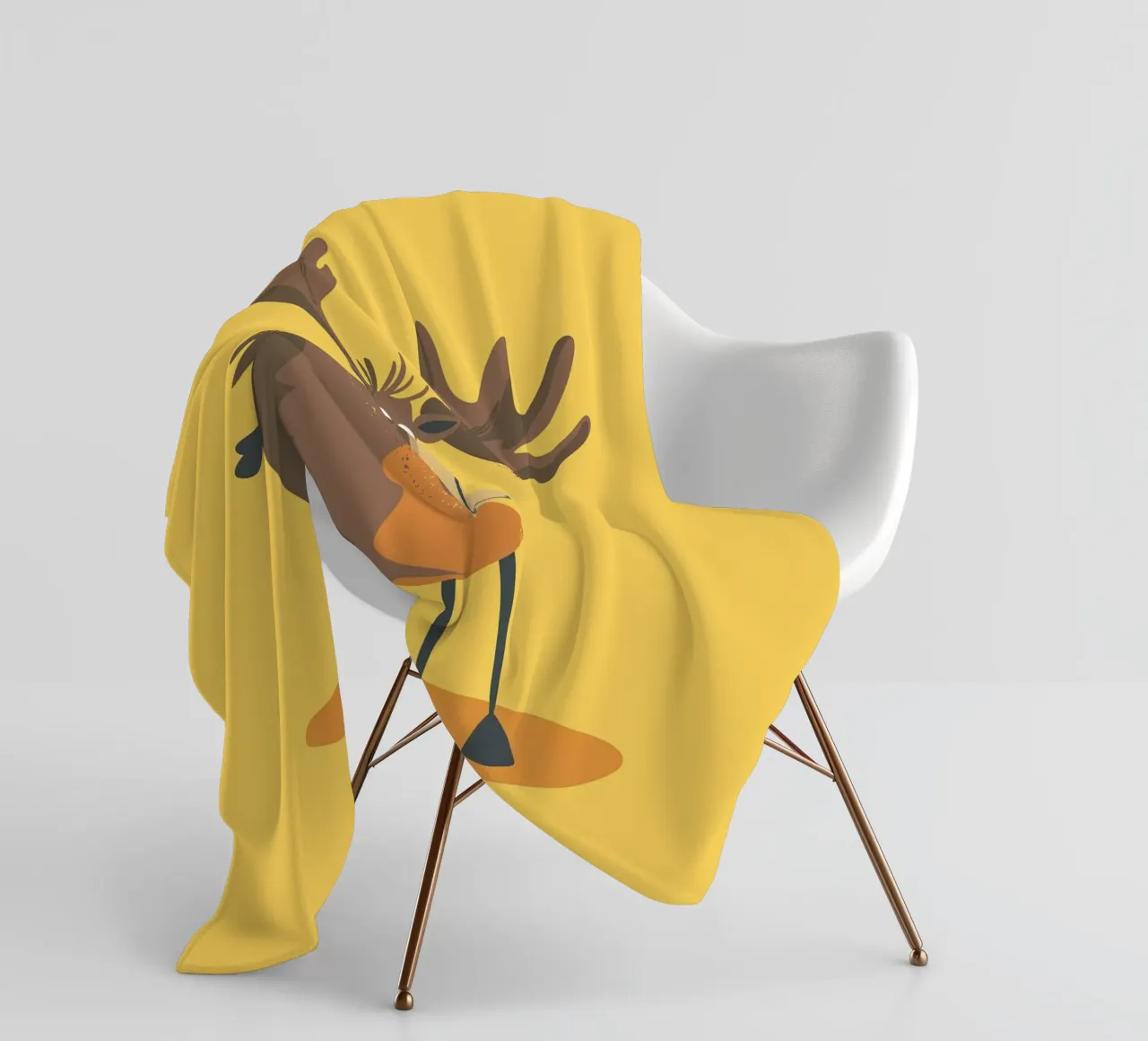 Hirsch Fleecedecke von Little Art Lab