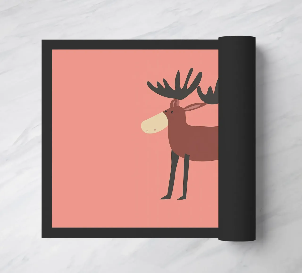 Groot hert deurmat van Little Art Lab