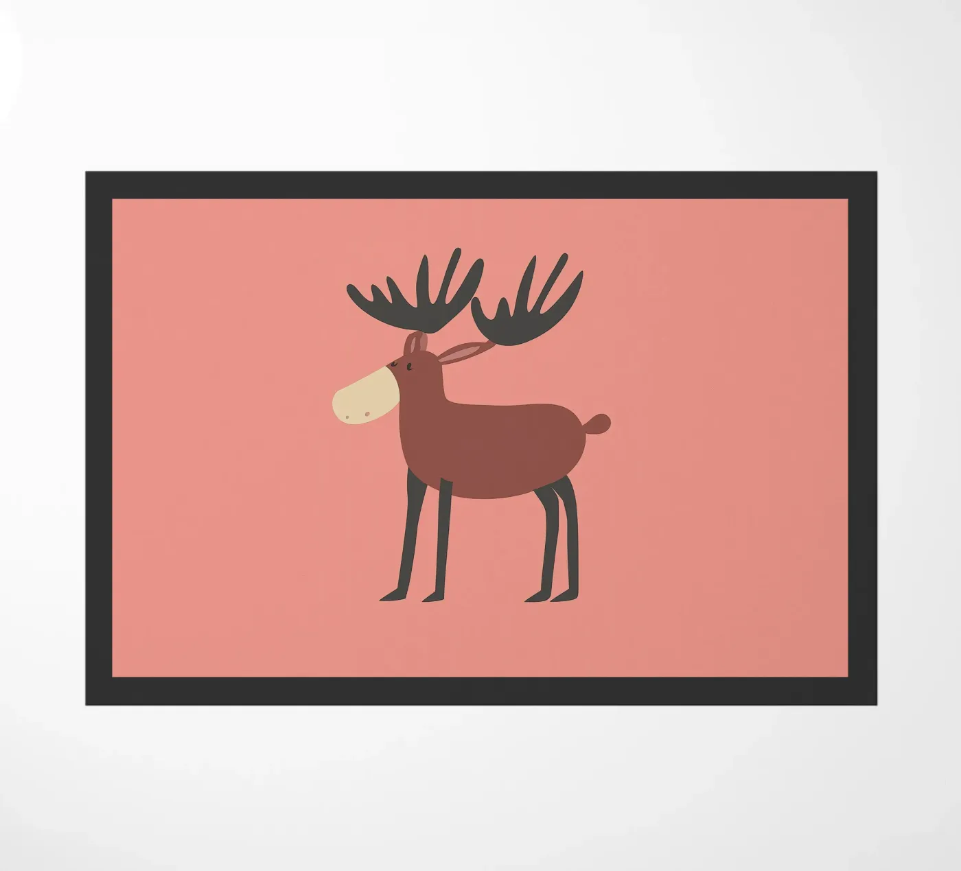 Grand cerf paillasson de Little Art Lab