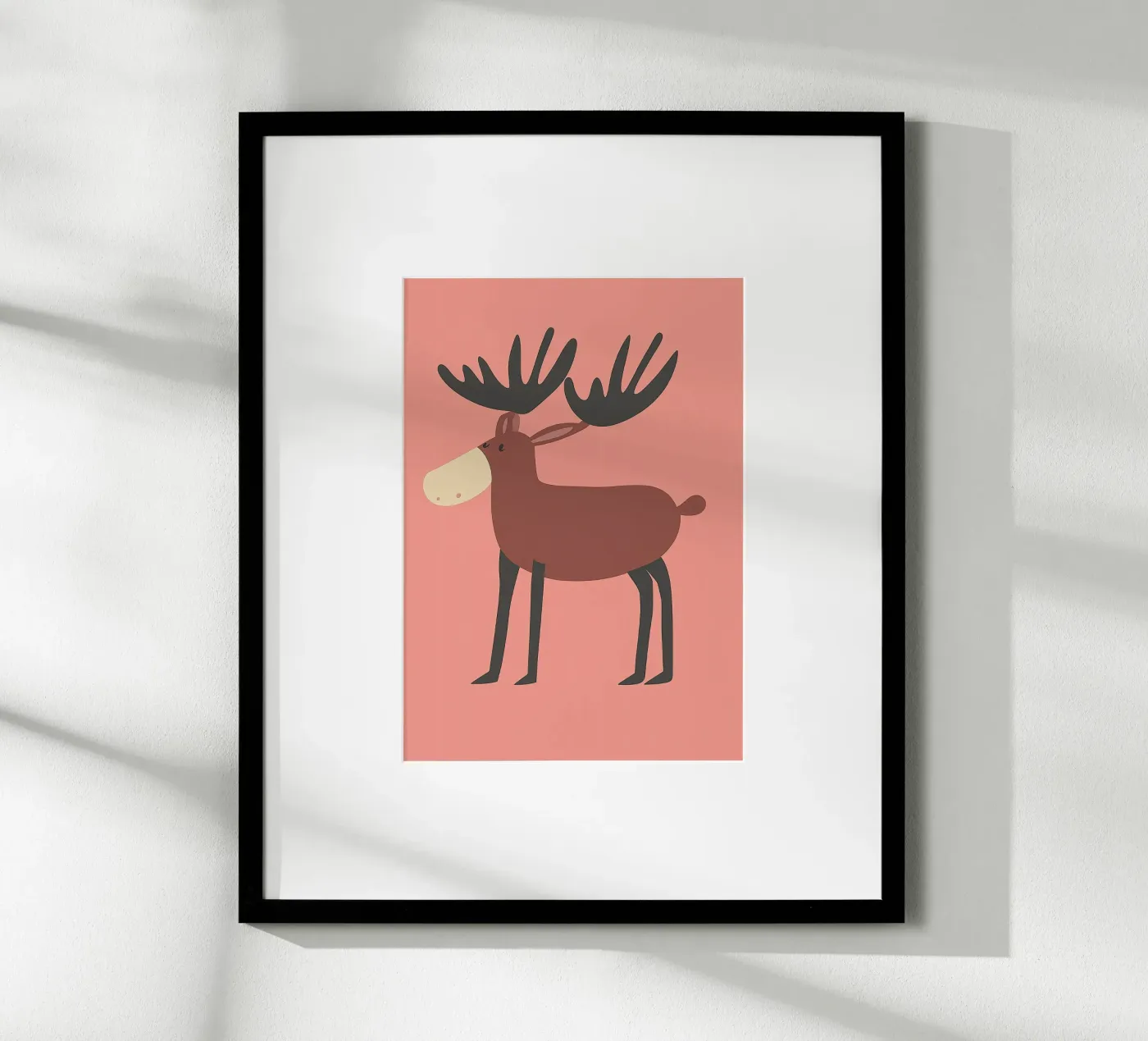 Big deer poster by Little Art Lab
