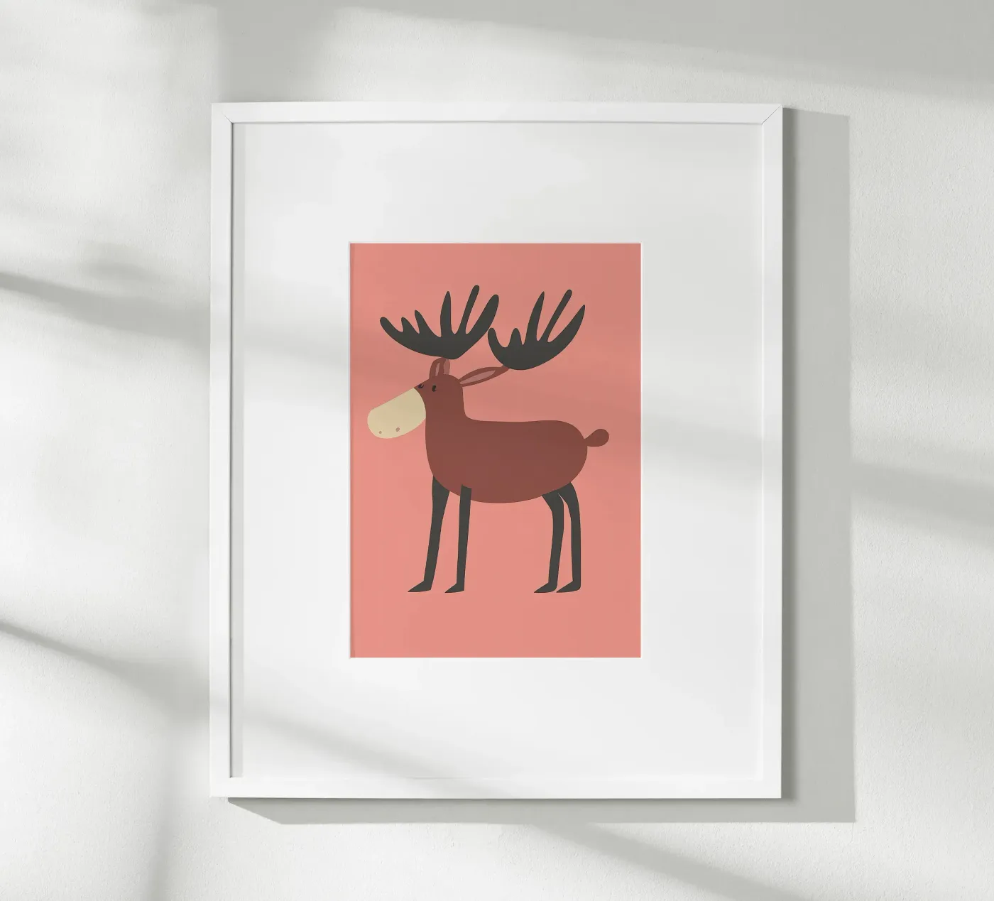 Big deer poster by Little Art Lab