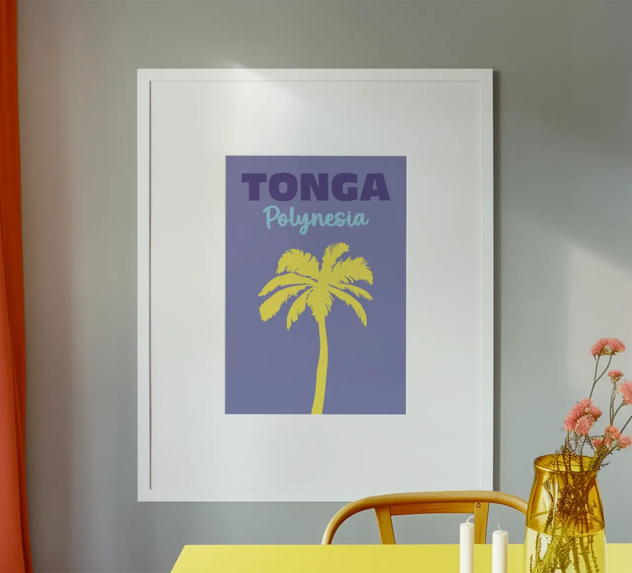 Tonga, Polynesia poster by Colorful Homes